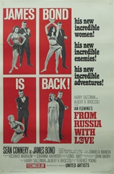 From Russia With Love Original US One Sheet