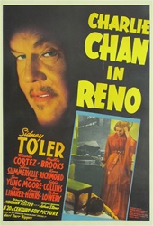 Charlie Chan In Reno Original US One Sheet
Vintage Movie Poster
Sidney Toler