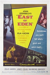 East Of Eden Original US One Sheet
Vintage Movie Poster
James Dean