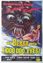 Beast With A Million Eyes Original US One Sheet
Vintage Movie Poster