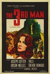 The Third Man Original US One Sheet
Vintage Movie Poster
Orson Welles