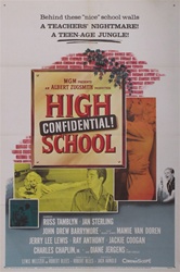 High School Confidential Original US One Sheet
Vintage Movie Poster
Russ Tamblyn