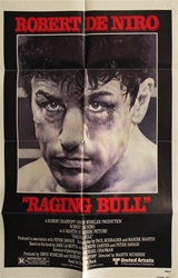 Raging Bull Original US One Sheet 
Vintage Movie Poster
Robert De Niro