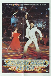 Saturday Night Fever Original US One Sheet Advance 
Vintage Movie Poster
John Travolta