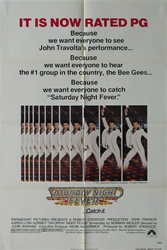 Saturday Night Fever Original US One Sheet 
Vintage Movie Poster
John Travolta