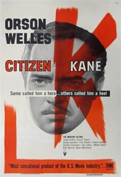Citizen Kane US Original One Sheet
Vintage Movie Poster
Orson Welles