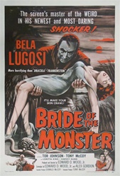 Bride Of The Monster Original US One Sheet
Vintage Movie Poster
Ed Wood