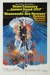Diamonds Are Forever Original US One Sheet
Vintage Movie Poster
James Bond