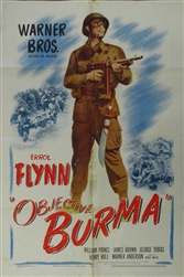 Objective Burma Original US One Sheet
Vintage Movie Poster
Errol Flynn