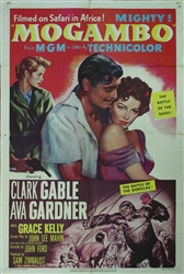 Mogambo Original US One Sheet
Vintage Movie Poster
Clark Gable