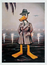 Neon Park Bogart Duck Original Print
