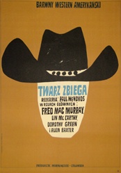 Polish Movie Poster Face of A Fugitive