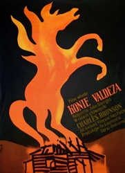 Polish Movie Poster The Valdez Horses