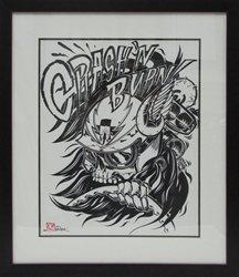 Dan Quintana Crash and Burn Original Drawing