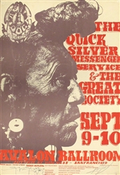 Quicksilver Messenger Service Original Concert Poster
Avalon Ballroom
Stanley Mouse
Alton Kelley