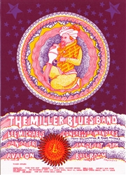 Steve Miller Blues Band And Congress Of Wonders Original Concert Postcard
Avalon Ballroom
Victor Moscoso
Family Dog