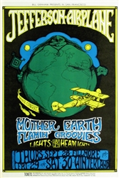 Jefferson Airplane And Mother Earth Original Concert Poster
Vintage Rock Concert Poster
Greg Irons
Fillmore Auditorium