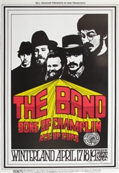The Band And Sons Of Champlin Original Concert Poster
Vintage Rock Concert Poster
Winterland