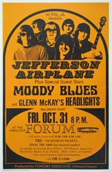 Jefferson Airplane/Moody Blues Original Concert Poster