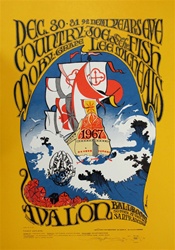 Country Joe and the Fish Original Concert Poster
Vintage Rock Poster
Stanley Mouse
Signed