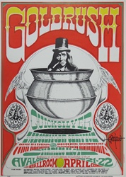 Goldrush Original Concert Poster
Vintage Rock Poster
Rick Griffin