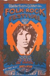 Folk Rock Festival Original Concert Poster Featuring The Doors
The Doors
