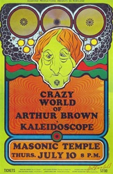 Crazy World of Arthur Brown Original Concert Poster