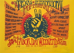Texas International Pop Festival Original Concert Poster
Vintage Rock Poster
Janis Joplin