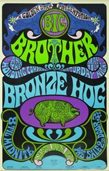 Big Brother and the Holding Company Original Concert Poster