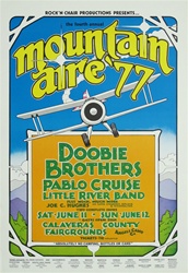 Doobie Brothers, Pablo Cruise and Little River Band Original Concert Poster