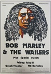 Bob Marley And The Wailers Original Concert Poster
Vintage Rock Poster