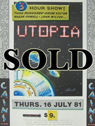 Utopia At The Cain's Ballroom Original Concert Poster
Vintage Rock Poster