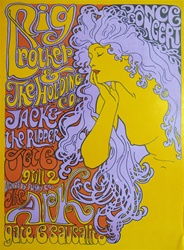 Big Brother And The Holding Company At The Ark Original Concert Poster
Vintage Rock Poster