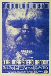 Loudon Wainwright Original Concert Poster
Vintage Rock Poster
Armadillo
