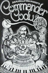 Commander Cody at the Armadillo World Headquarters Original Concert Poster
Vintage Rock Poster