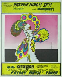 Freddie King At The Aragon Ballroom Original Concert Poster
Vintage Rock Poster