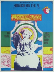 Cream At The Earl Warren Showgrounds Original Concert Poster
Vintage Rock Poster