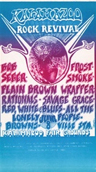 Kalamazoo Rock Revival In Michigan Original Concert Postcard
Vintage Rock Poster