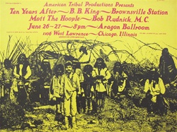 Ten Years After, B.B.King And Mott The Hoople Aragon Ballroom Original Concert Poster
Vintage Rock Poster
