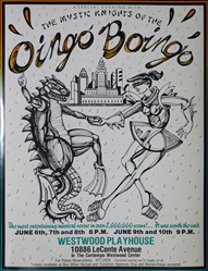 The Mystic Knights Of The Oingo Boingo Original Concert Poster
Vintage Rock Poster