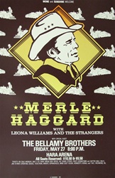 Merle Haggard Original Concert Poster
Vintage Rock Poster