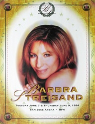 Barbra Streisand Original Concert Poster
Vintage Rock Poster