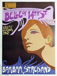 Barbra Streisand Original Television Promotional Poster For Belle of 14th Street
Vintage Rock Poster