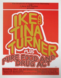 Ike And Tina Original Concert Poster
Vintage Rock Poster