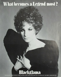 Barbra Streisand Original Poster What Becomes A Legend Most? 
Vintage Rock Poster