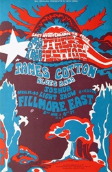 Mothers Of Invention And James Cotton Blues Band Original Concert Poster
Vintage Rock Poster
Fillmore East