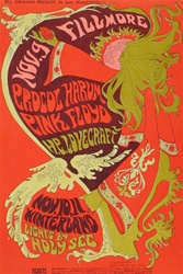 Pink Floyd and H.P. Lovecraft and Procol Harum Original Concert Postcard
Vintage Rock Poster
Fillmore