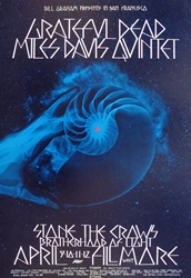 Grateful Dead And Miles Davis Original Concert Poster
Vintage Rock Concert Poster
David Singer