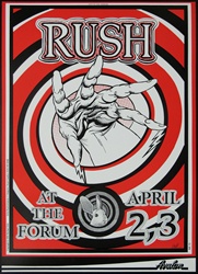 Rush Original Concert Poster
Vintage Rock Poster