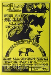 John Mayall Original Concert Poster
Vintage Rock Poster
The Bank in Torrance